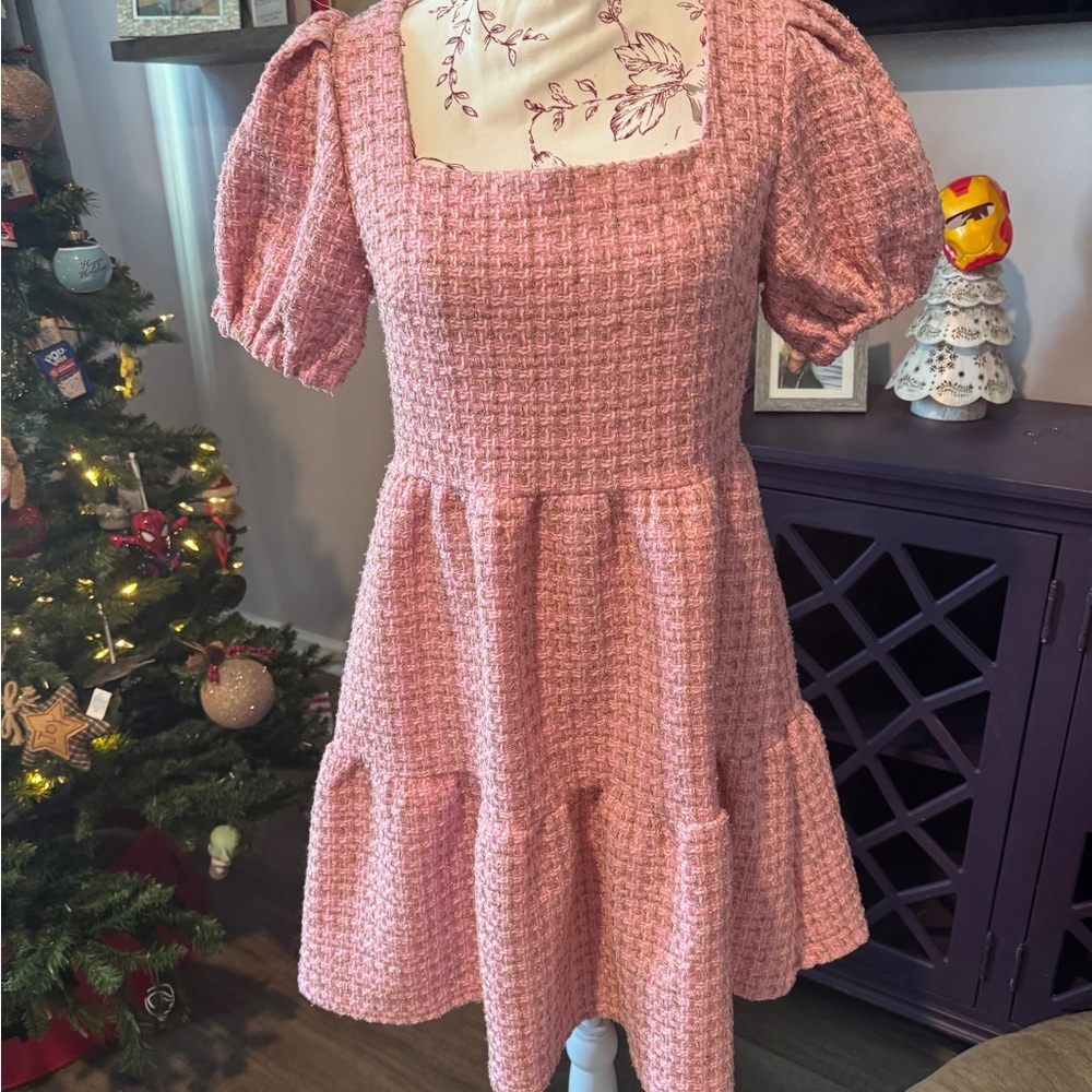 Simply Southern Pink Textured Dress